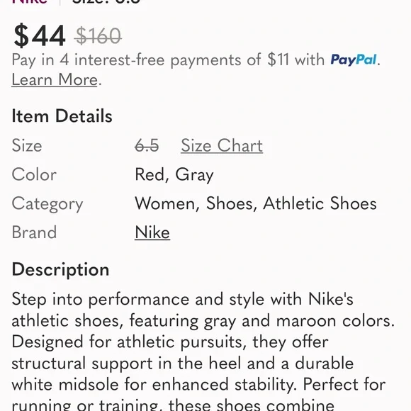 Nike Gray and Red Athletic Shoes - Picture 7 of 7